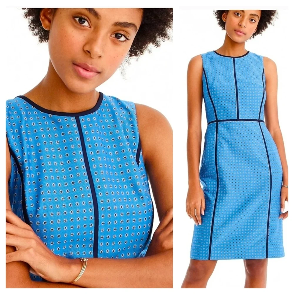NWT J Crew Paneled Sheath Dress F4122
